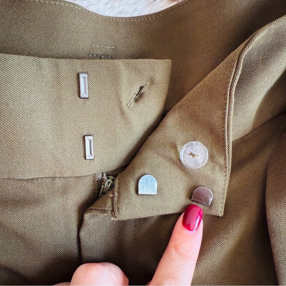 Eloquii || Green Wide Leg Pants || Tie belt || size 16 - Picture 6 of 8